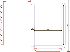 Коробка 75x10x110 мм Коробка 75x10x110 мм